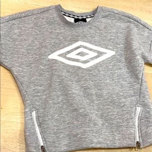 Umbro, Gray Sports Sweatshirt, Made in China.